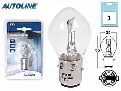POLTTIMO 12V 25/25W BA 20D - Yleisosat ja tarvikkeet - 69462 - 1