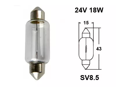 POLTTIMO 24V 18W 15X44MM - Yleisosat ja tarvikkeet - 68102 - 1