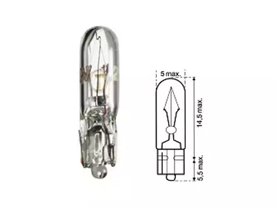POLTTIMO AUTOLINE 24V 1,2W T5 LASIKANTA - Yleisosat ja tarvikkeet - 69232 - 1