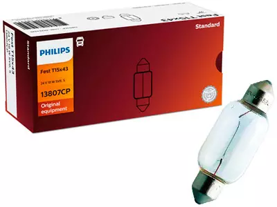 POLTTIMO PHILIPS FESTOON 24V T15X43 18W SV8,5 - Yleisosat ja tarvikkeet - 74762 - 1