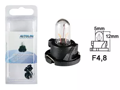 POLTTIMOPARI 12V 1,2W F4.8 BLISTER - Yleisosat ja tarvikkeet - 68092 - 1