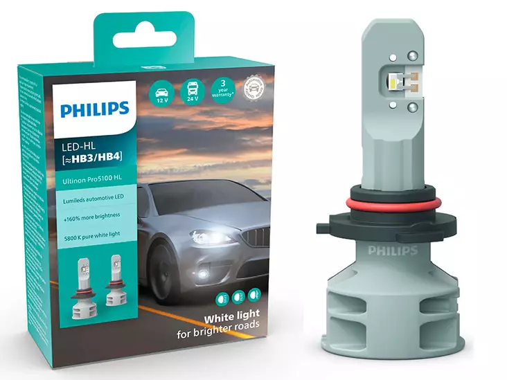 POLTTIMOPARI PHILIPS LED HB3/4 12/24V PRO5100 - Yleisosat ja tarvikkeet - 75342 - 1