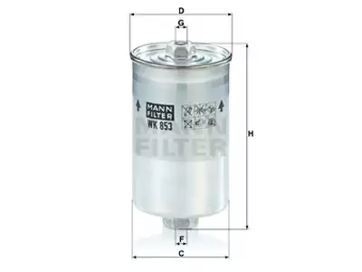 POLTTOAINESUODATIN MANN, FORD - Yleisosat ja tarvikkeet - 63292 - 1