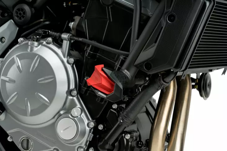 Puig Kit Rubbers For Frame Slider R19 C/Red - Moottoripyörän Suojat & suojukset - 97092 - 1