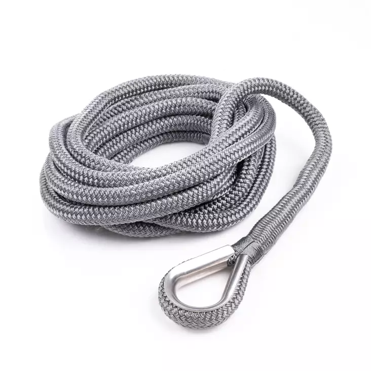 Qvarken Kiinnitysköysi Dockline koussilla 14mm 6m harmaa - Veneen kiinnitys - 110872 - 1