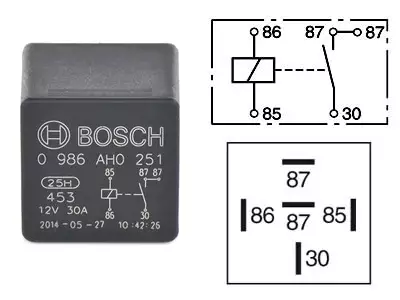 RELE BOSCH 12V ILMAN PIDINTÄ 20207100 - Yleisosat ja tarvikkeet - 165012 - 1