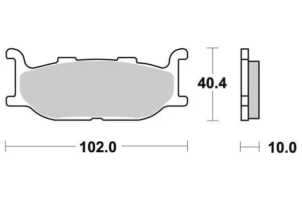 Sbs Jarrupalat Ceramic - Moottoripyörän Jarrupalat - 105082 - 1
