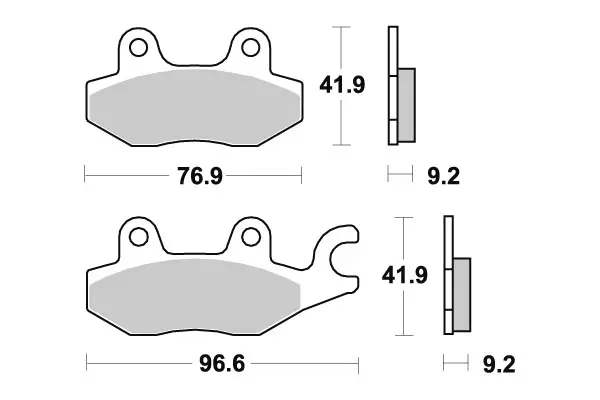 Sbs Jarrupalat Ceramic - Moottoripyörän Jarrupalat - 105252 - 1
