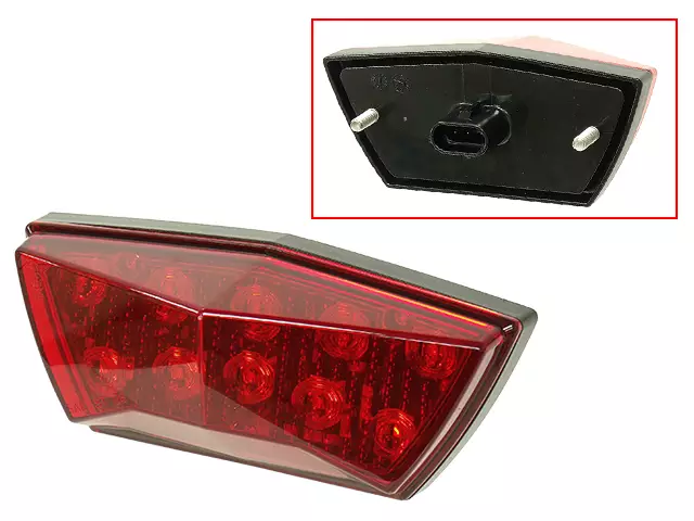 Sno-X LED Takalyhty Polaris - Moottorikelkan Valot & linssit - 74822 - 1
