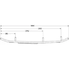 Sno-X Slasher Six Ohjausrauta pari 6" Kovametalli - Moottorikelkan Ohjausraudat - 68732 - 1