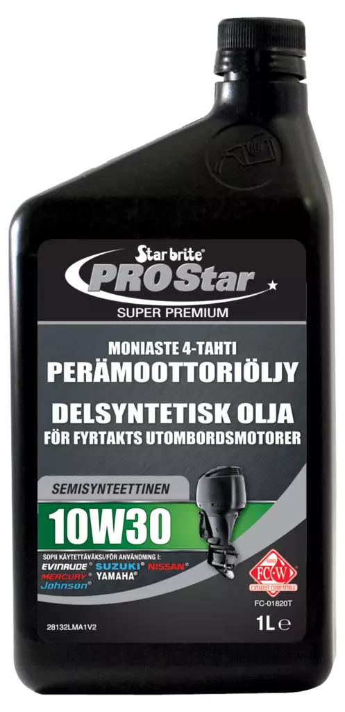 Star brite Moniaste 4-tahti 10W30 Perämoot.öljy synt. 1L - Veneöljyt & polttoaineen lisäaineet - 108492 - 1