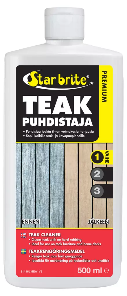 Star brite Teakin puhdistus/harmauden poistaja 500ml - Pesu & huolto - 108772 - 1
