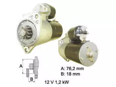 STARTTI MAHLE MS116 12V 1,2KW - Yleisosat ja tarvikkeet - 32122 - 1