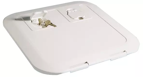 Tarkistusluukku musta 375x375mm - Veneen Luukut & lokerot - 92532 - 1