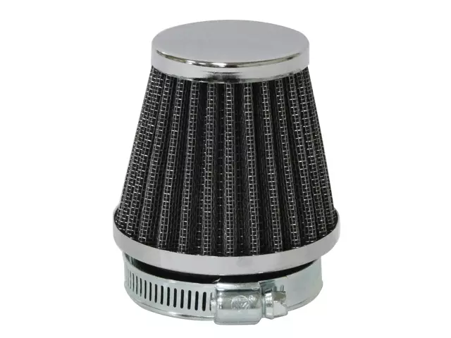 Tec-X Ilmansuodatin, Kiinitys Ø 49mm, (Ø 75 - 51mm x p. 68mm) - Moottorikelkan Kaasuttimet - 98492 - 1