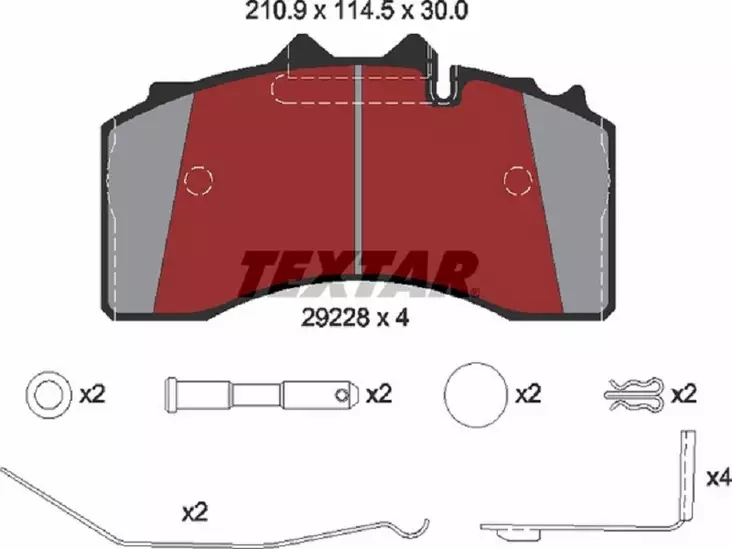 TEXTAR JARRUPALASARJA BPW TSB4309 - Yleisosat ja tarvikkeet - 55162 - 1