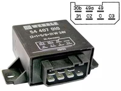 VILKKURELE 24V 2+1+1/8X21W - Yleisosat ja tarvikkeet - 29762 - 1