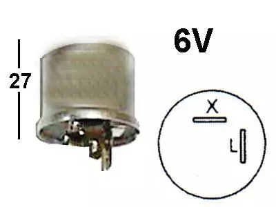 VILKKURELE 6V 2-NAP. - Yleisosat ja tarvikkeet - 69812 - 1