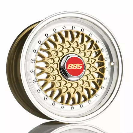 885 Classic RS Gold 8.5x16 Jako: 4x100 ET: 20 vanne - Auton Vanteet - 3422 - 1