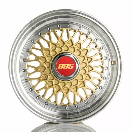 885 Classic RS Gold 8.5x16 Jako: 4x100 ET: 20 vanne - Auton Vanteet - 3422 - 2