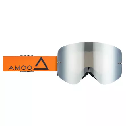 AMOQ Vision Magnetic Crossilasit Orange-Black - Silver Mirror - ATV Ajolasit - 85002 - 1
