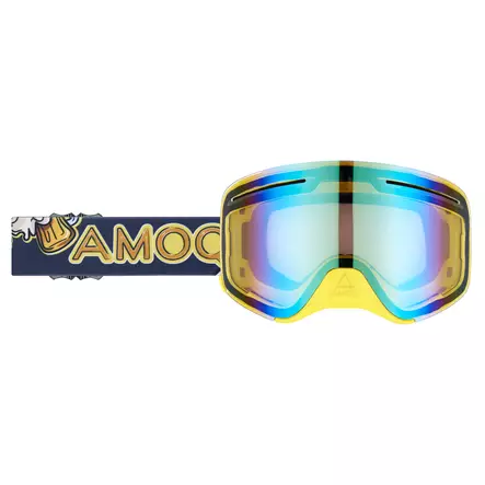 AMOQ Vision Vent+ Magnetic Ajolasit Beer - Kulta Peili - Moottorikelkan Ajolasit - 84862 - 1