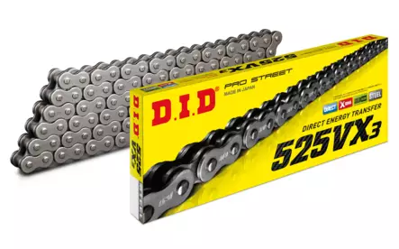 D.I.D 525VX3 Ketju+Niittil. (ZJ) - Moottoripyörän Ketjut & rattaat - 99332 - 1