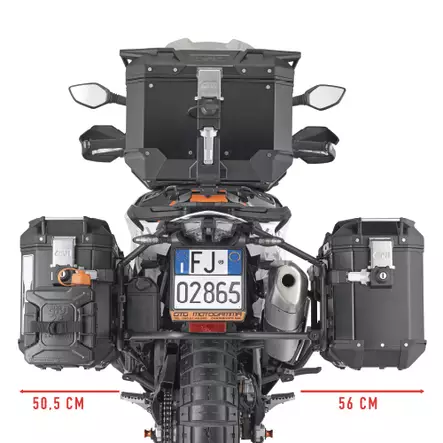 Givi Pann.Holder Ktm 890 Smt 2023 X Outback - Moottoripyörän Laukkujen kiinnityssarjat & tavaratelineet - 83592 - 1