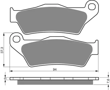 GOLDFREN Jarrupalat 031 Ceramic Carbon S3 - Moottoripyörän Jarrupalat - 87972 - 1
