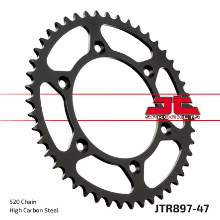 JT Takaratas JTR897.47 - Moottoripyörän Ketjut & rattaat - 99572 - 1