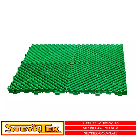 Lattialaatta, leaf green 40x40cm 4 kpl - Lattialaatat - 115062 - 1
