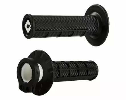 ODI Half-Waffle MX Lock-On Grip Set Black - Moottoripyörän Ohjaus & hallinta - 68112 - 1