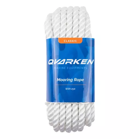 Qvarken Kiinnitysköysi Classic silmukalla 16mm 6m valkoinen - Veneen kiinnitys - 111702 - 1