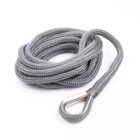 Qvarken Kiinnitysköysi Dockline koussilla 14mm 6m harmaa - Veneen kiinnitys - 110872 - 1