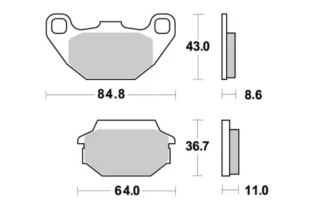 Sbs Jarrupalat Ceramic - Moottoripyörän Jarrupalat - 103632 - 1