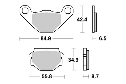 Sbs Jarrupalat Ceramic - Moottoripyörän Jarrupalat - 104322 - 1