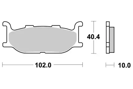 Sbs Jarrupalat Ceramic - Moottoripyörän Jarrupalat - 105082 - 1