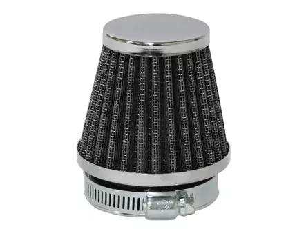 Tec-X Ilmansuodatin, Kiinitys Ø 49mm, (Ø 75 - 51mm x p. 68mm) - Moottorikelkan Kaasuttimet - 98492 - 1