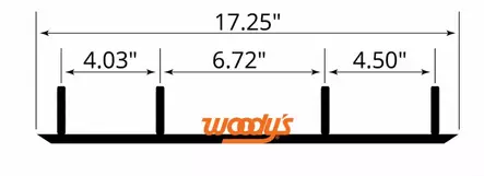 Woodys Trail Hardweld 6 60° Ohjausrauta C&A Pro - Moottorikelkan Ohjausraudat - 96222 - 1