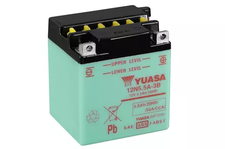 Yuasa akku, 12N5.5A-3B (cp) Happopatruuna mukana (6) - Yleisosat - Akut - 108132 - 1