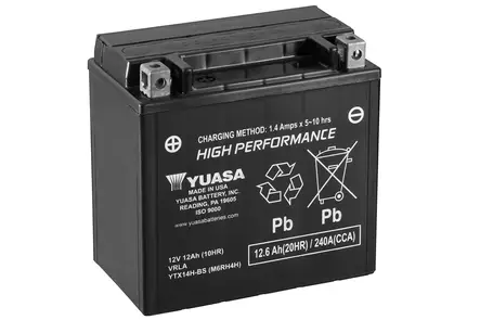 Yuasa akku, YTX14H-BS (cp) - Yleisosat - Akut - 107782 - 1