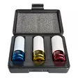 Aluvannehylsysarja 3kpl 17, 19 ja 21mm 1/2" karalla - Rengastarvikkeet - 114922 - 1