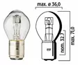 Flösser Polttimo 12V 45/40W BA20d - Veneen Polttimot - 111442 - 1