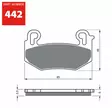 GOLDFREN Jarrupalat 442 Ceramic Carbon S3 - Moottoripyörän Jarrupalat - 80182 - 1