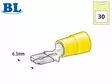 LIITIN KELTAINEN. 6.3MM UROS # - Yleisosat ja tarvikkeet - 41992 - 1