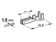 NAARASLIITIN AMP SUPERSEAL 1.5 0,75-1,5MM² * - Yleisosat ja tarvikkeet - 70042 - 1