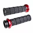ODI Street V-TWIN Lock-On HART-LUCK Full-Waffle BLACK/Black/red - Moottoripyörän Ohjaus & hallinta - 80622 - 1
