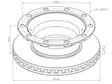 PE JARRULEVY 430MM BPW SH 22,5 10 PULTTINEN - Yleisosat ja tarvikkeet - 55192 - 1
