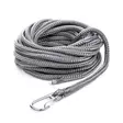 Qvarken Kiinnitysköysi Dockline karbiinihaalla 16mm 12m harmaa - Veneen kiinnitys - 111182 - 1