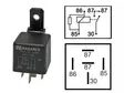 RELE 24V 22A 5-N. 2X87, VASTUS, PITIMELLÄ - Yleisosat ja tarvikkeet - 71392 - 1